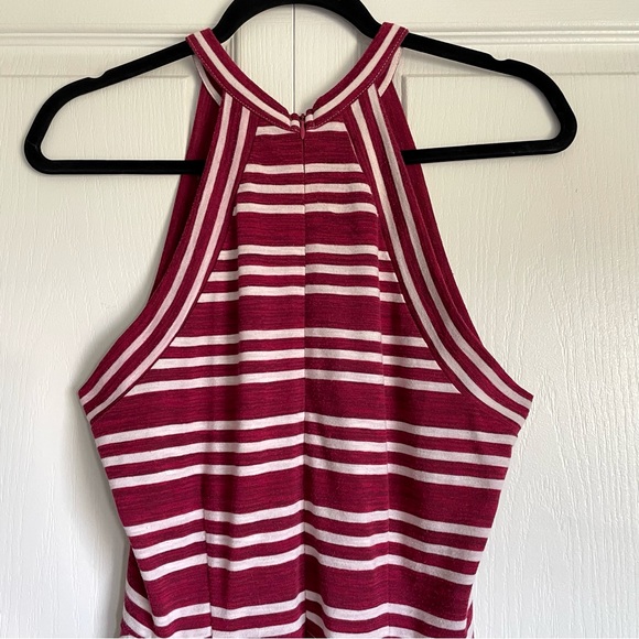 Women’s Copper Key High Neck Skater Dress - Red/White Stripe in Large - Picture 10 of 11
